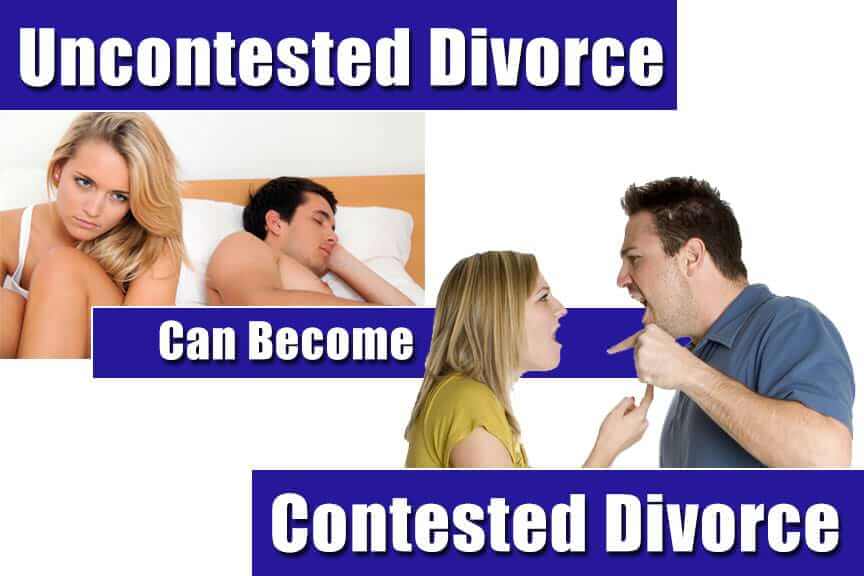 uncontested divorce becomes contested divorce long island