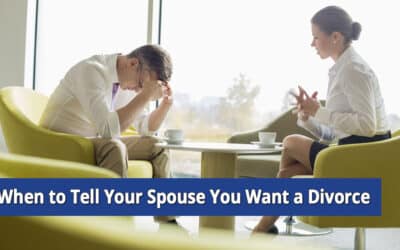 When to Tell Your Spouse You Want a Divorce in NY