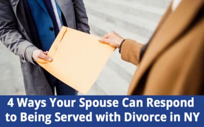 4 Ways Your Spouse Can Respond to Divorce Papers in NY