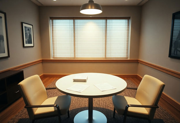 divorce mediation office empty