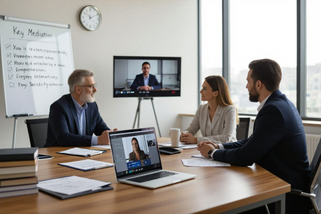 parents and collaborative lawyers in meeting virtually