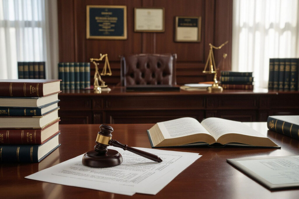 empty family courtroom