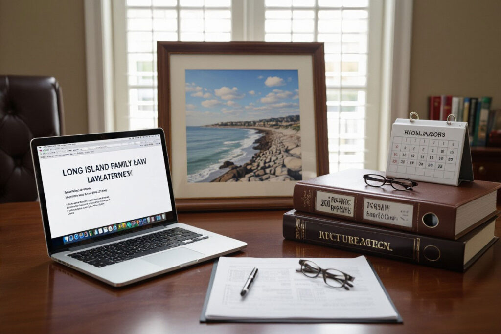 parenting plan on computer and paper on desk