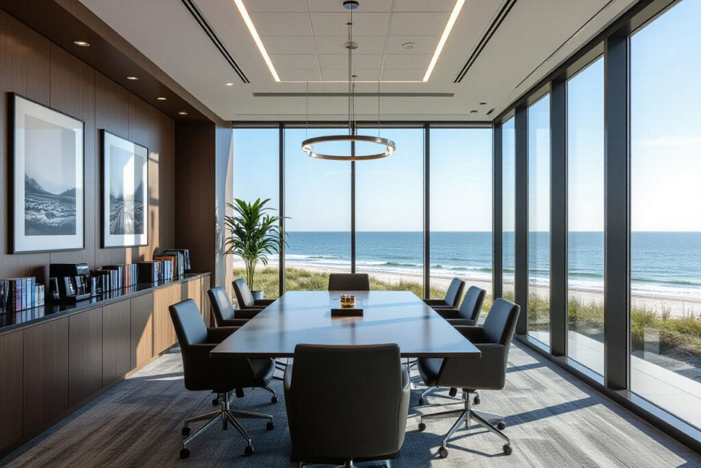 conference room of office of high net worth business