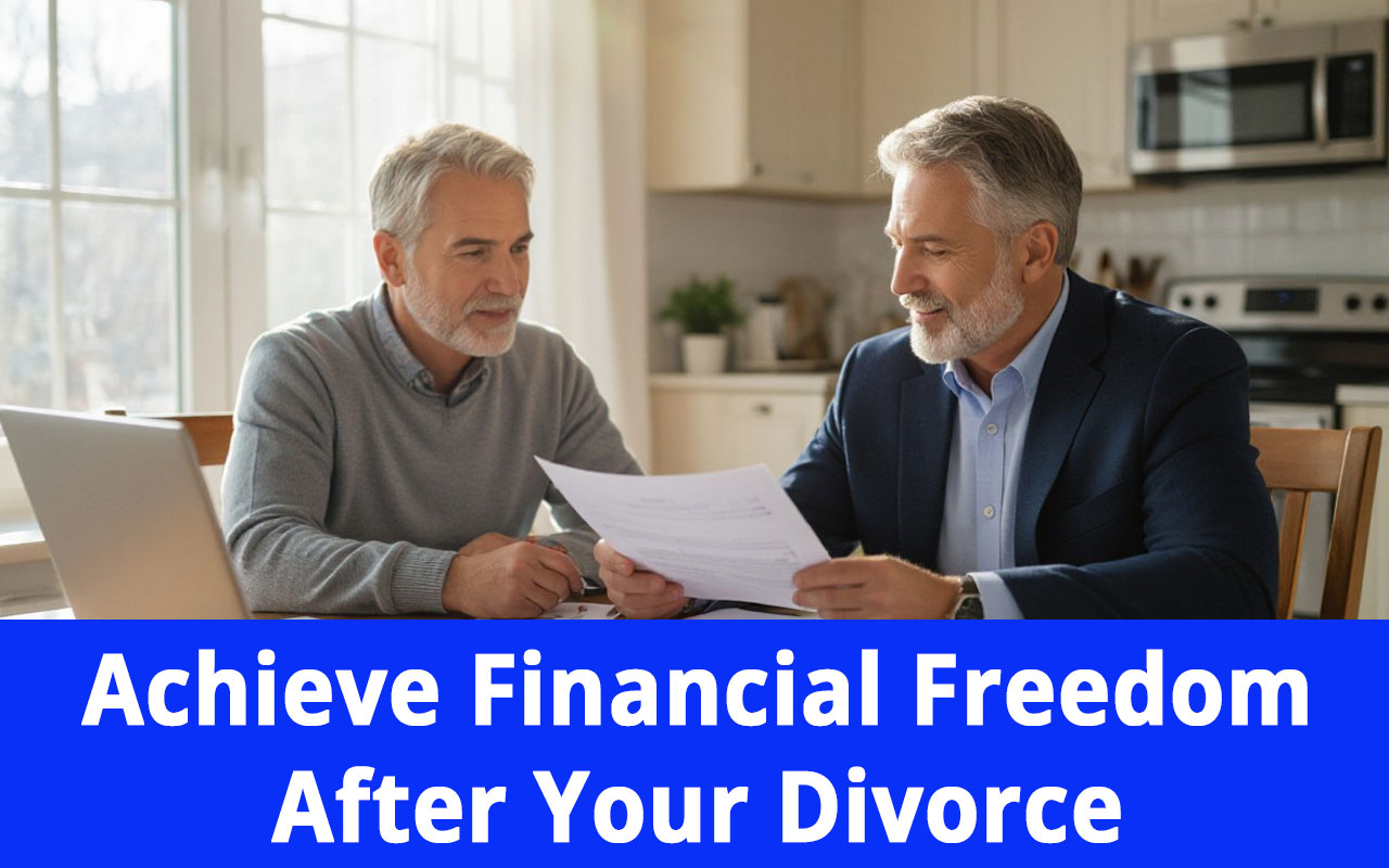 Post-Divorce-Financial-Planning-H man with financial planner discussing finances after divorce