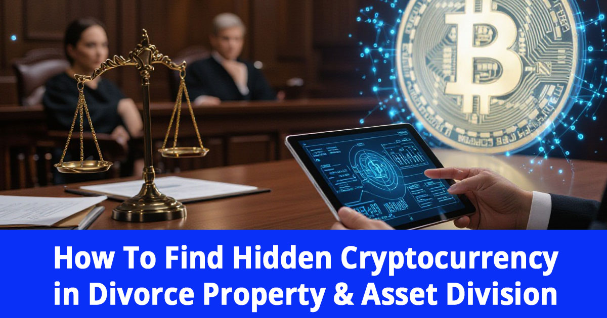 Finding Hidden Cryptocurrency in Divorce Property & Asset Division courtroom