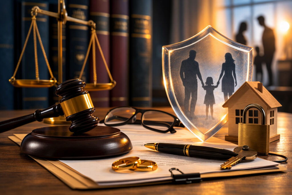 Legal protection and family shield