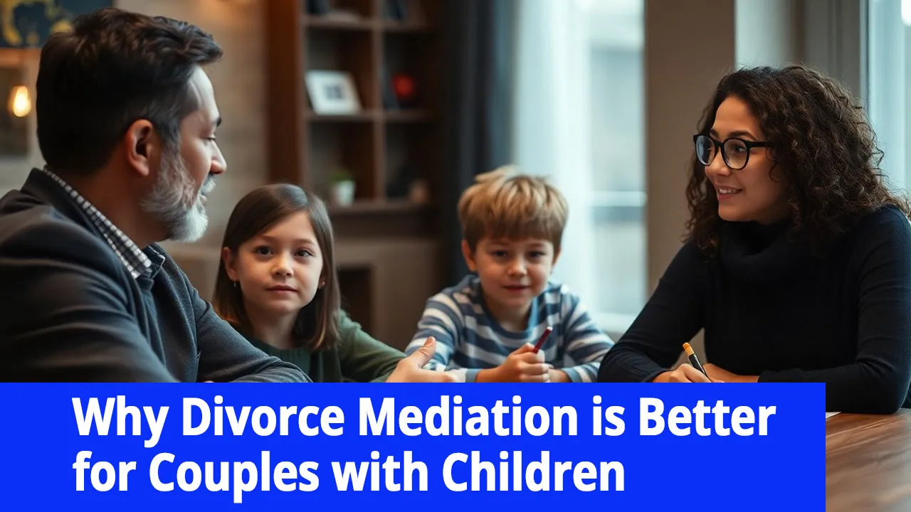 Divorce-Mediation-and-Children couple in divorce mediation with children